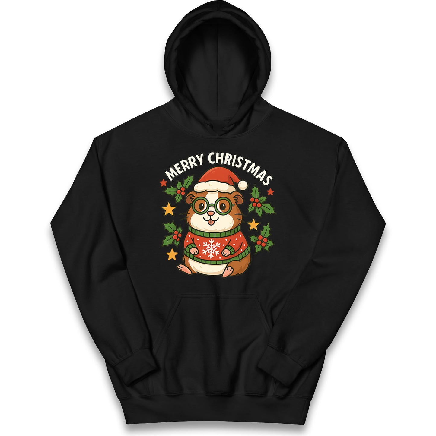 Guinea Pig Christmas Kids Hoodie