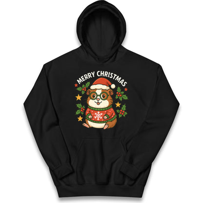 Guinea Pig Christmas Kids Hoodie