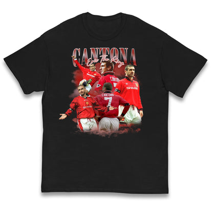 Retro Cantona Bootleg Football Kids T Shirt