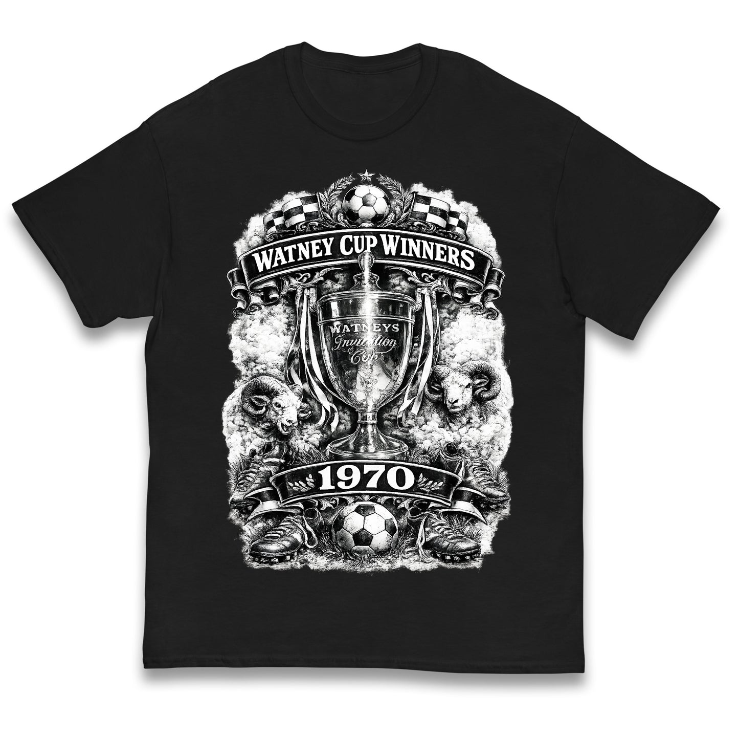 Retro Derby Watney Cup Winners 1970 Kids T Shirt