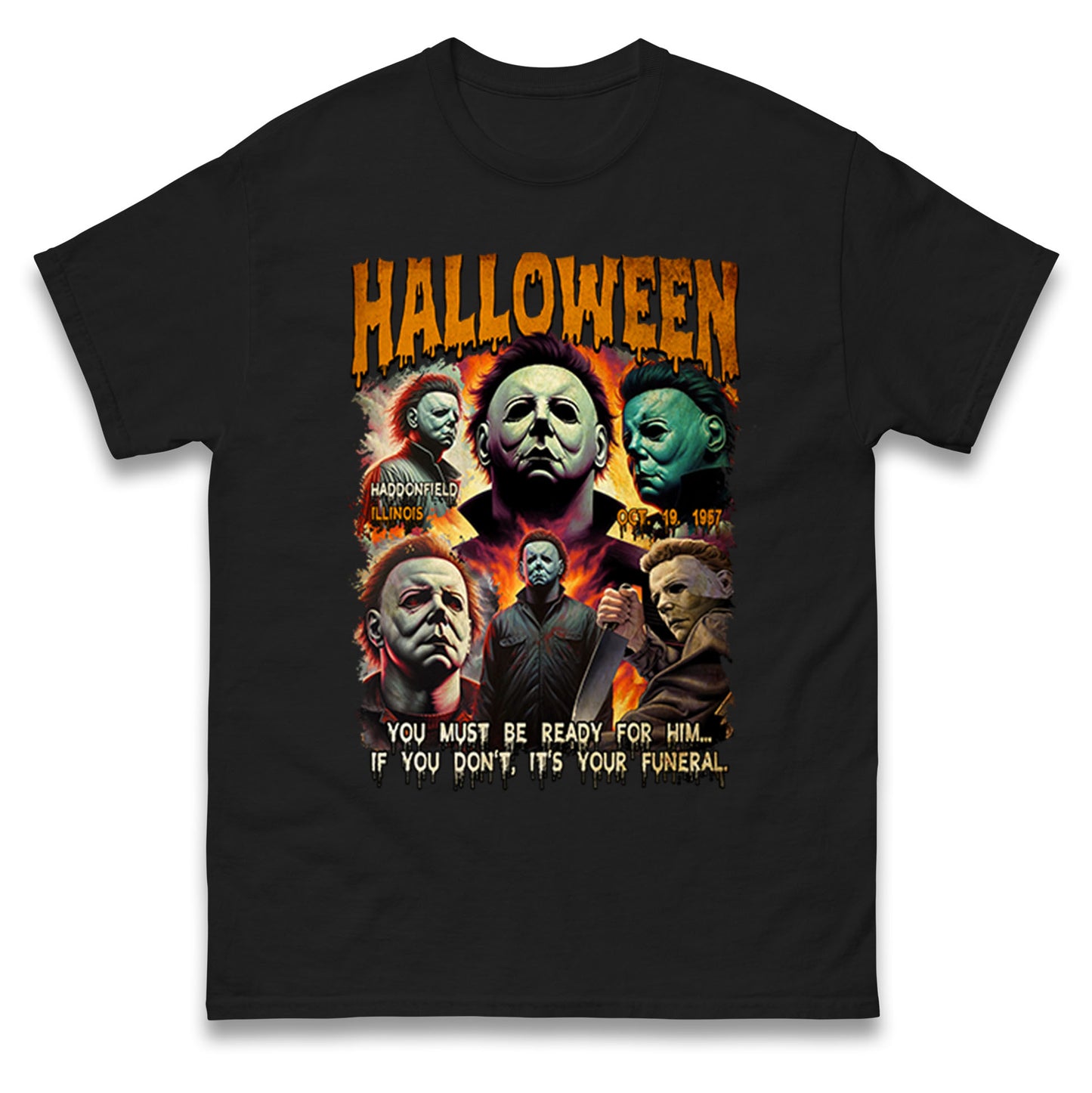 Michael Myers Horror Halloween Bootleg T Shirt