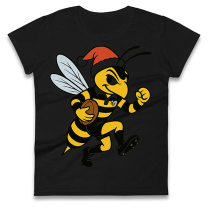 Wasps Rugby Christmas Ladies T Shirt