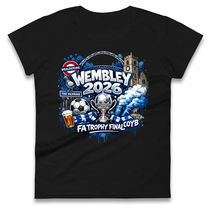 Wealdstone FA Trophy Final Wembley 2026 | Buy FA Trophy Wear Ladies T Shirt 
