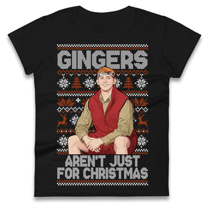 Angry Ginge Xmas Ladies T Shirt 