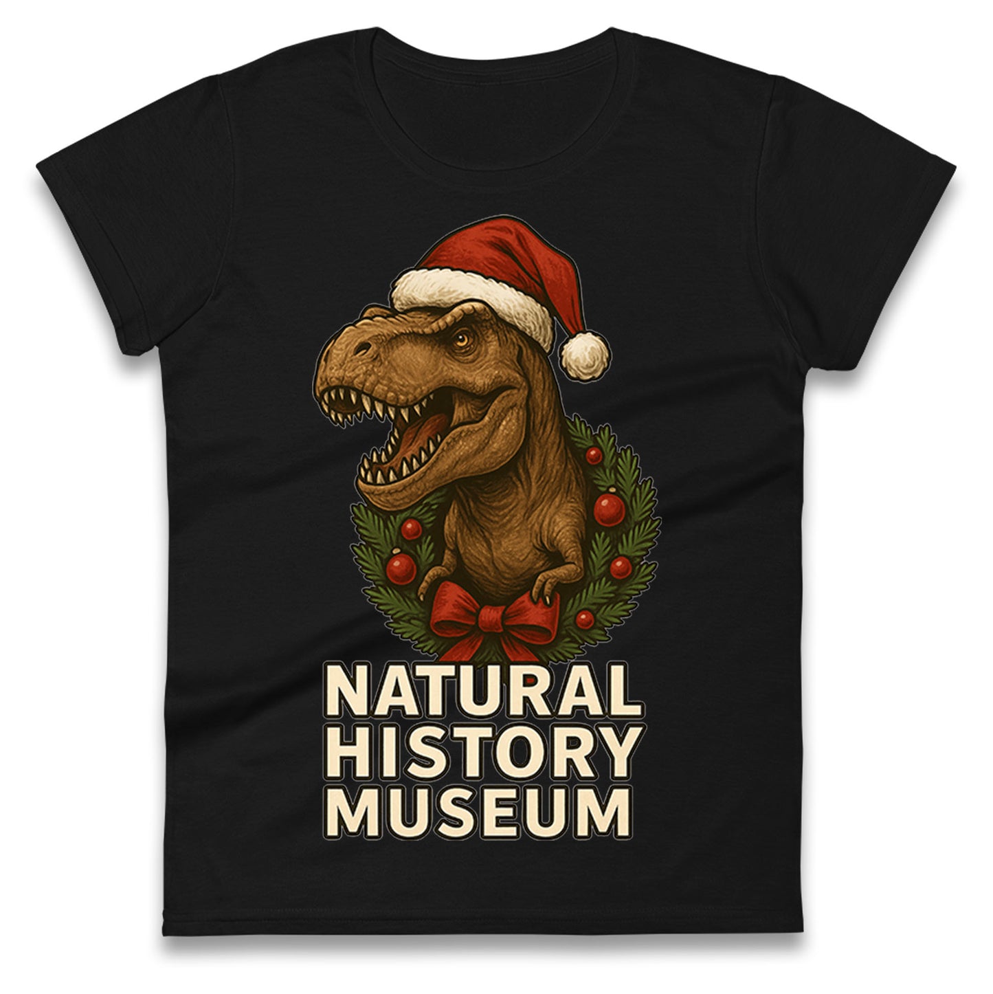 Natural History Museum Christmas Ladies T Shirt
