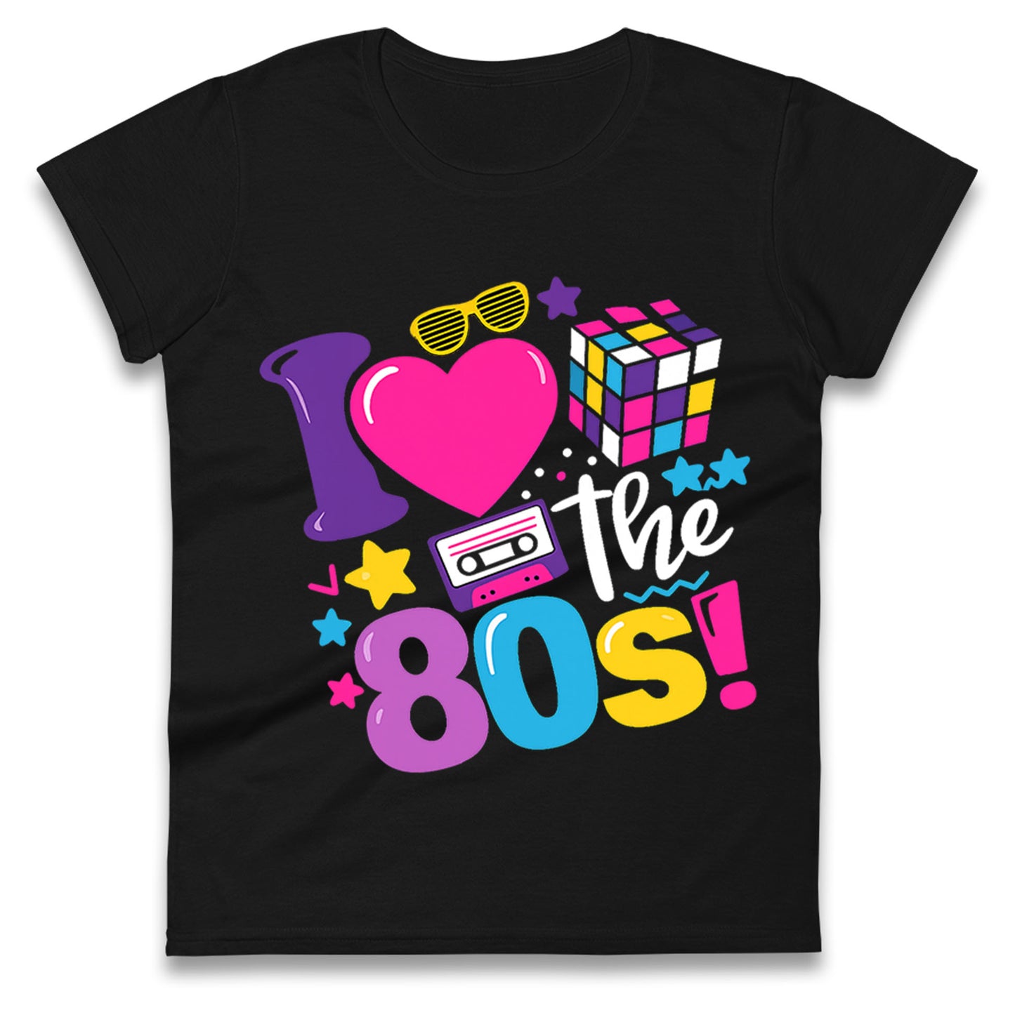 I Love The 80's Ladies T Shirt 