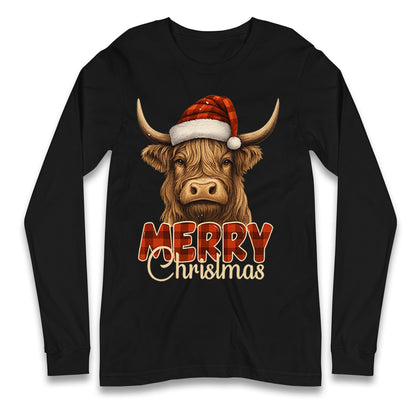 Highland Cow Christmas Longsleeve T Shirt