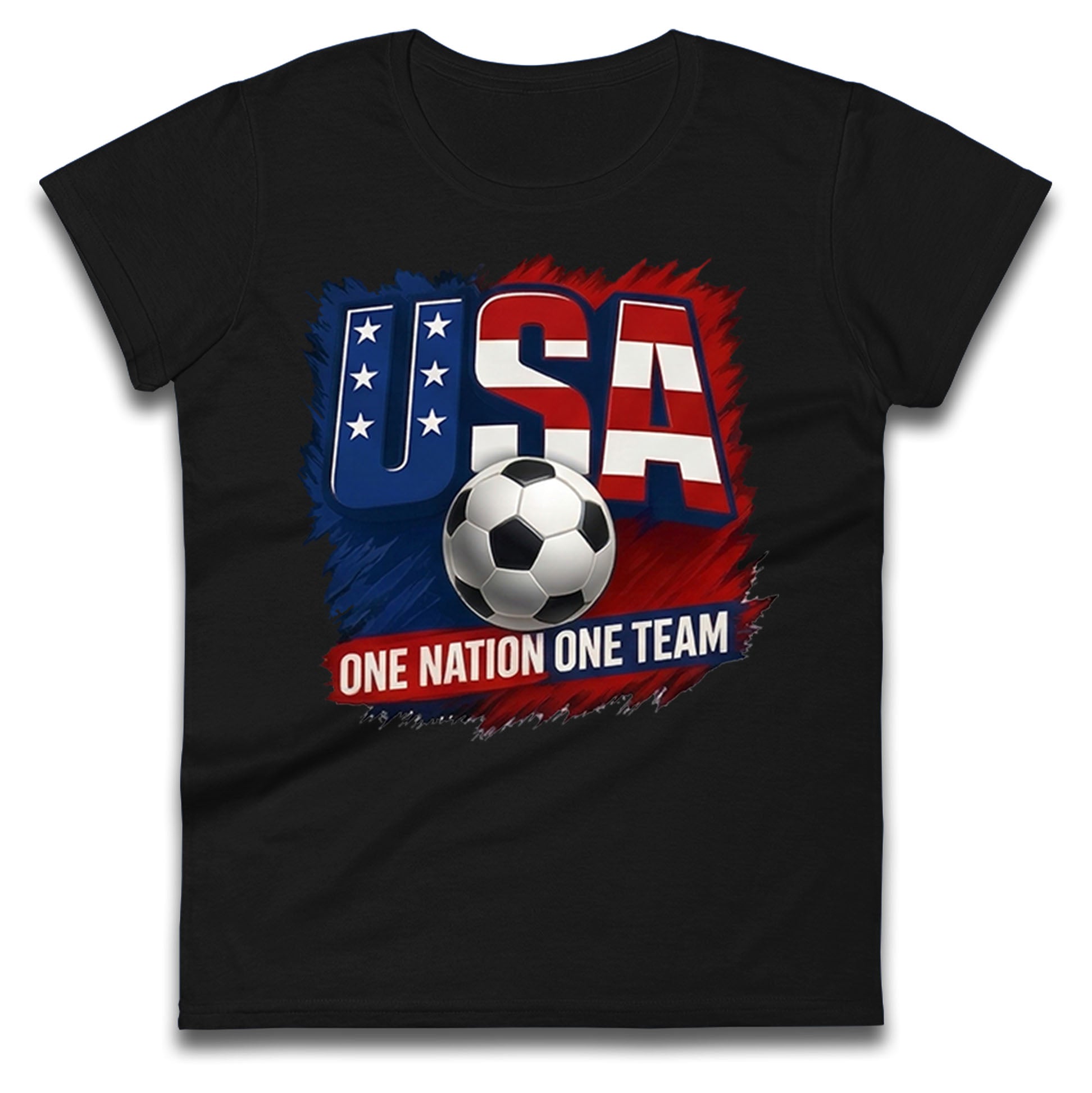 USA Retro World Cup Ladies T Shirt