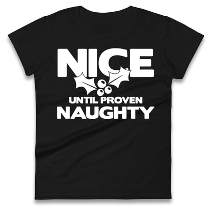 Naughty list Ladies T Shirt