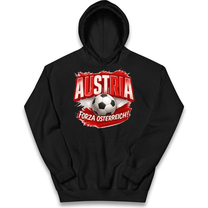 Austria Retro World Cup Kids Hoodie