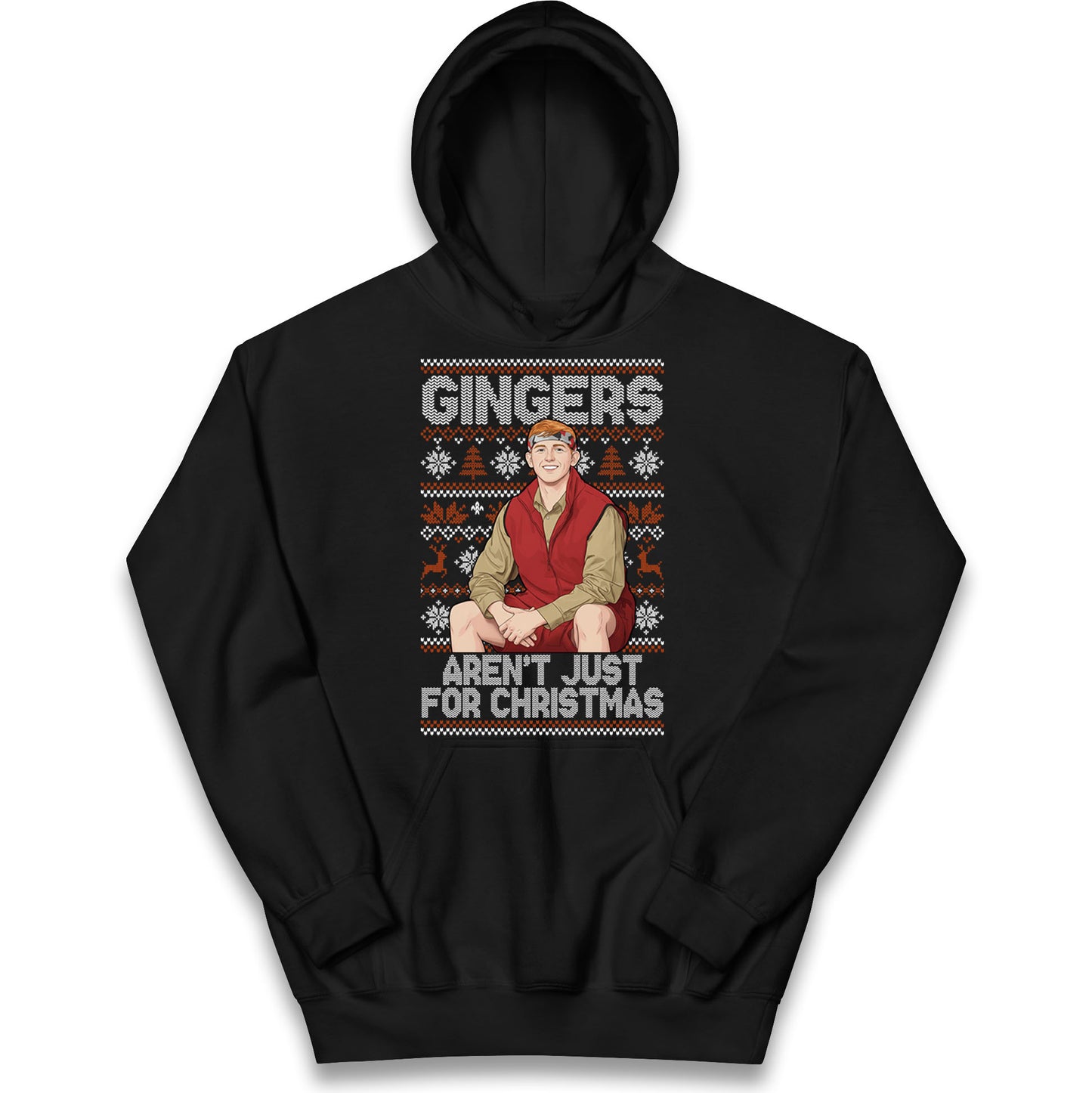 Angry Ginge Xmas Kids Hoodie