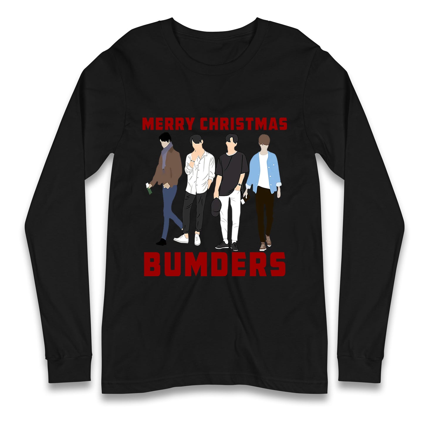 Merry Christmas Bumders The Inbetweeners Long Sleeve T Shirt
