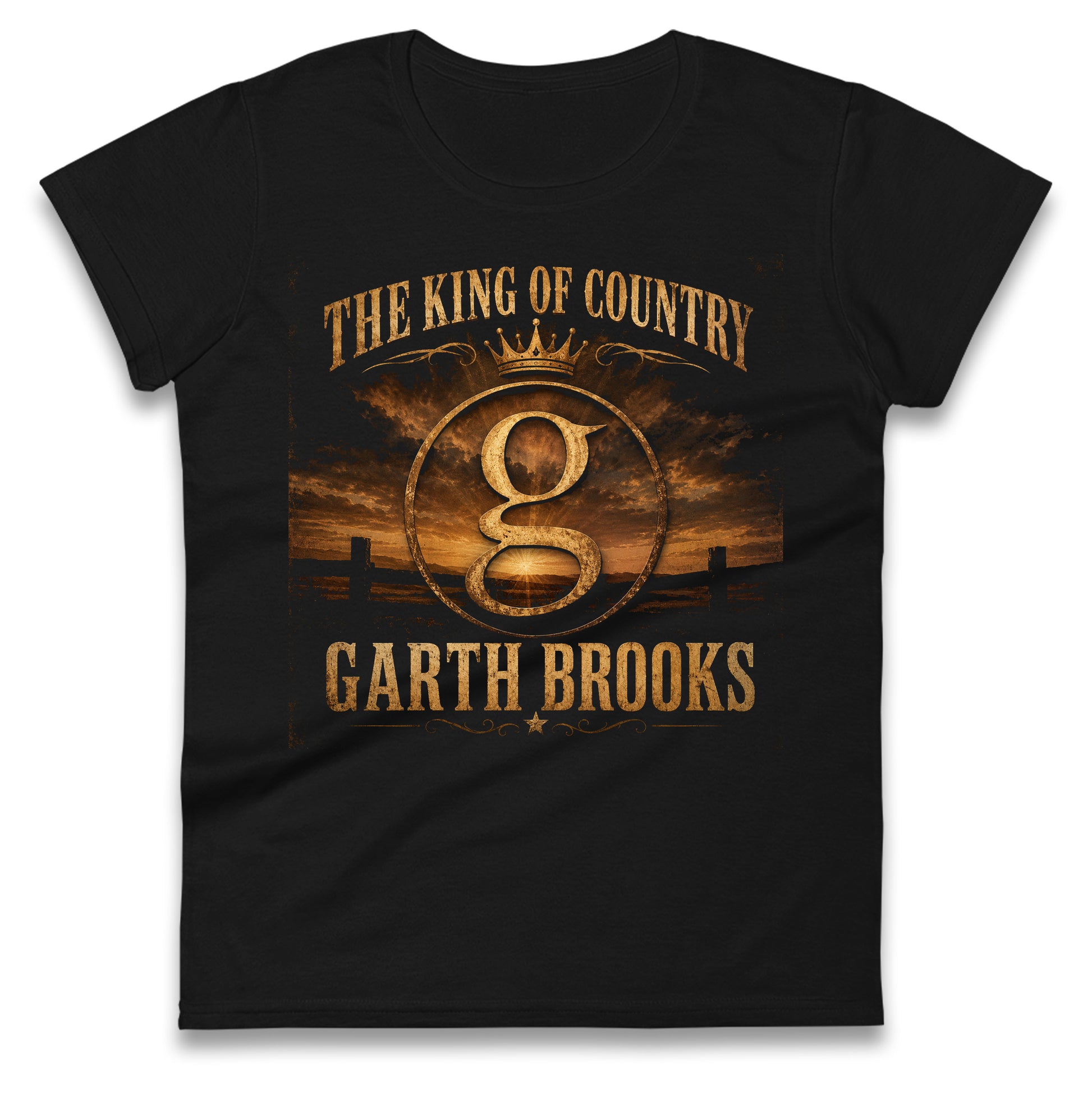 The King Of Country Garth Brooks Ladies T Shirt