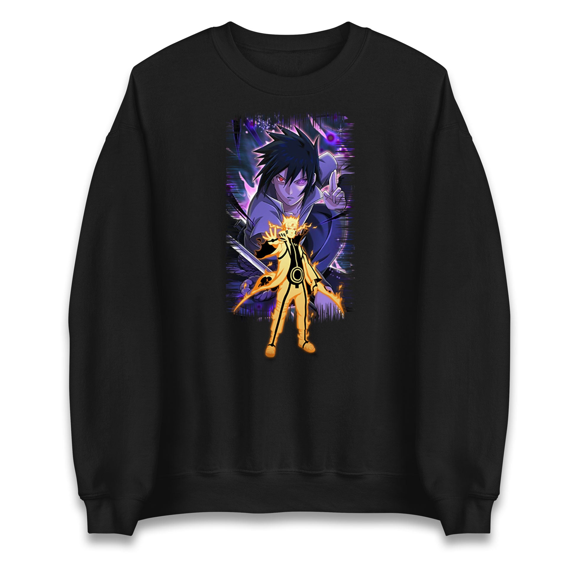 sasuke uchiha and naruto uzumaki sweatshirt