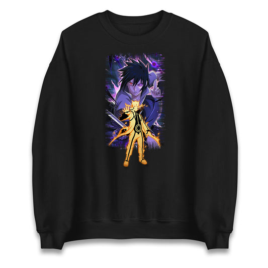 sasuke uchiha and naruto uzumaki sweatshirt