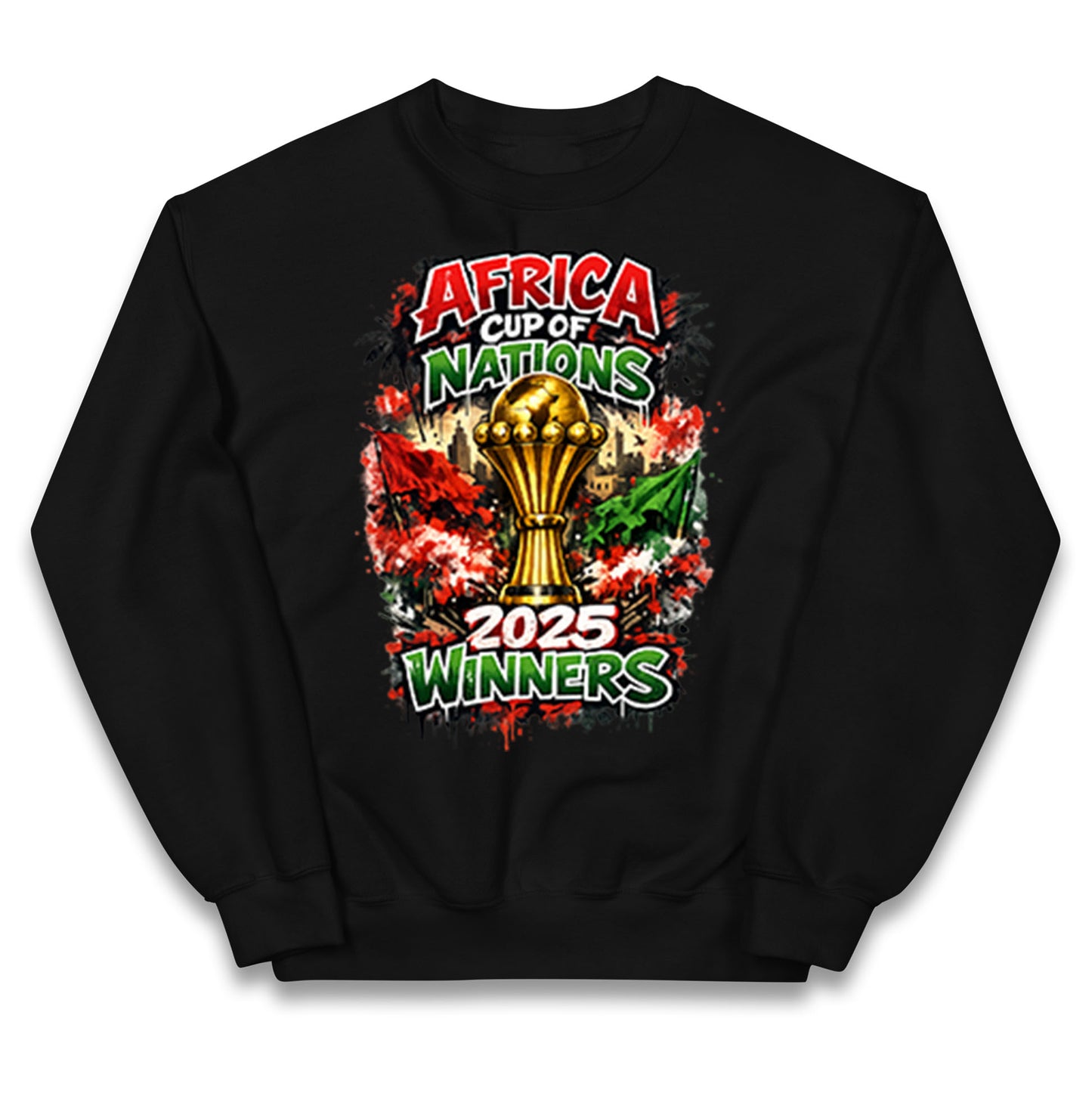 Morocco Africa Cup Of Nations Winners 2025 Kids Jumper