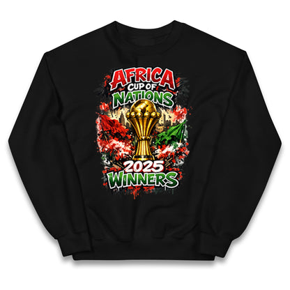 Morocco Africa Cup Of Nations Winners 2025 Kids Jumper