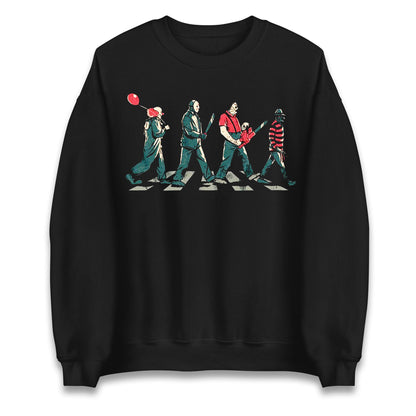 Horror Characters Friends Spoof Halloween Unisex Sweatshirt