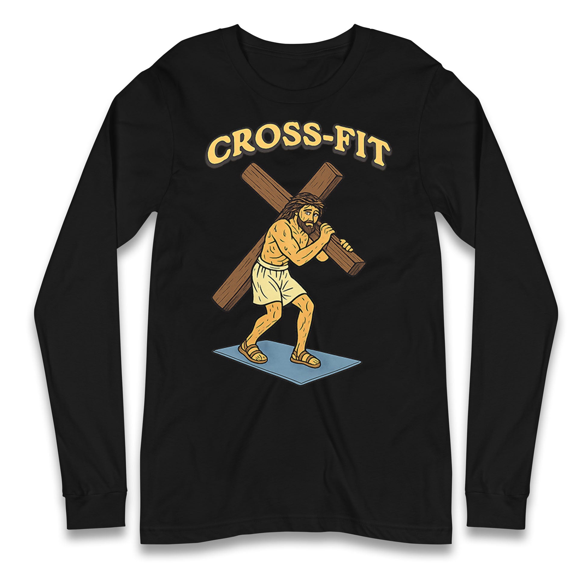Jesus Cross Fit Longsleeve T Shirt 