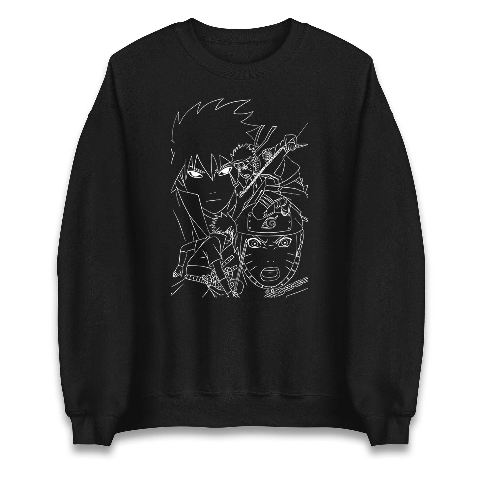 sasuke uchiha and naruto uzumaki sweatshirt