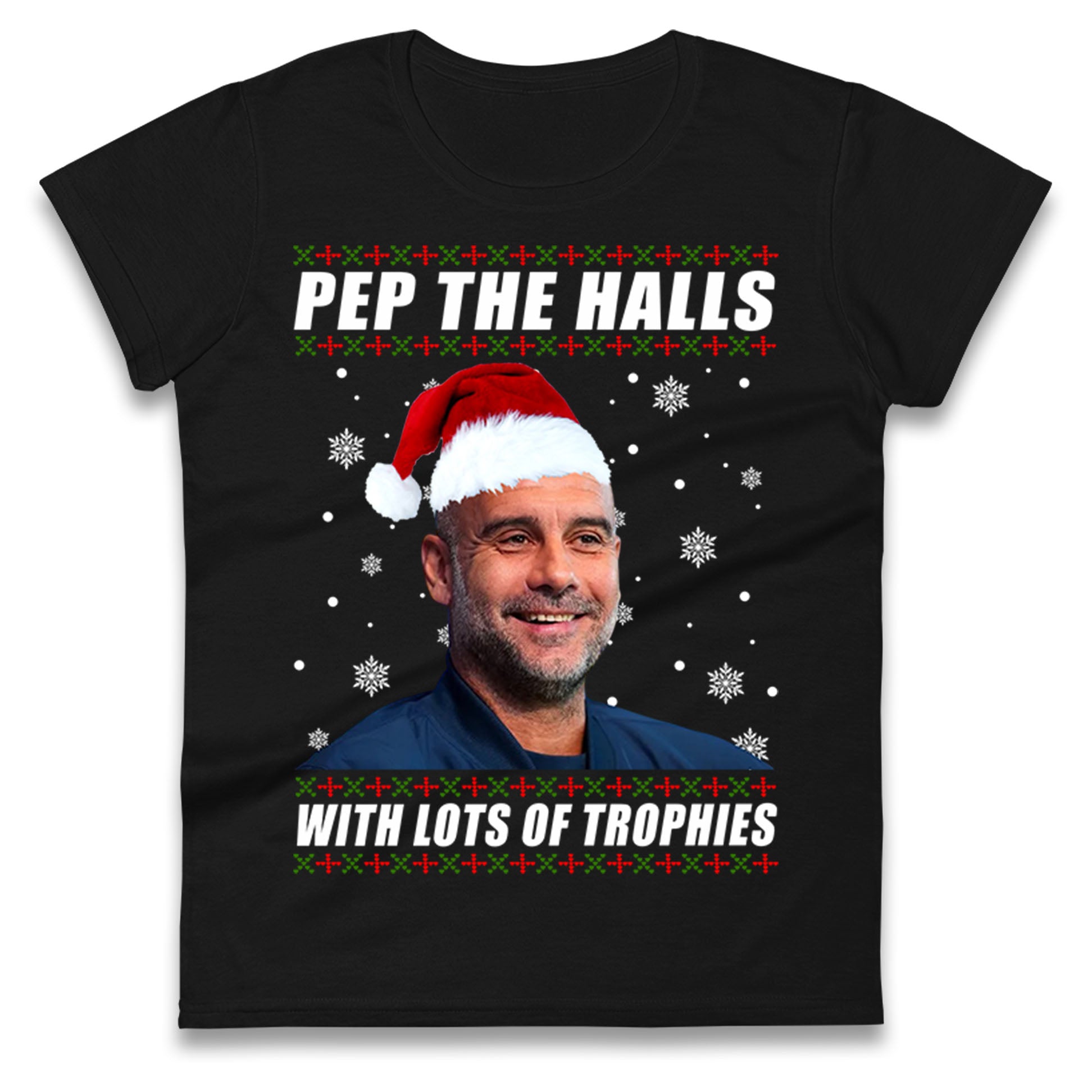 Pep Guardiola Christmas Ladies T Shirt
