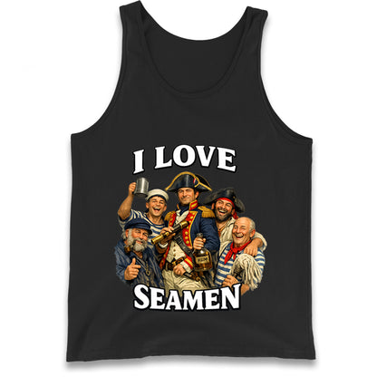 I Love Seamen Funny Cringe Meme Offensive  Tank Top