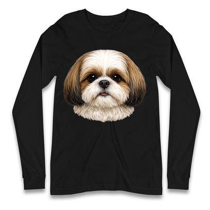 Shih Tzu Face Longsleeve T Shirt