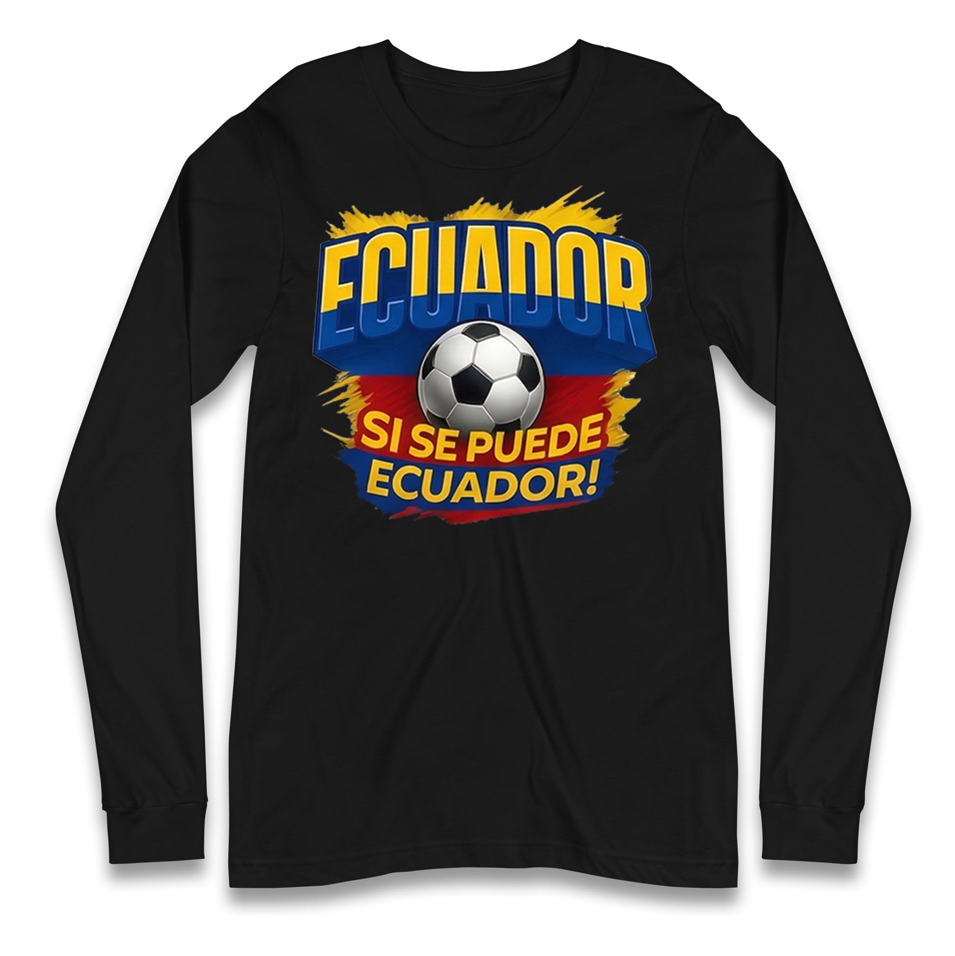 Ecuador Retro World Cup Longsleeve T Shirt