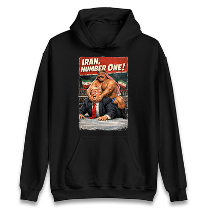 Donald Trump Iron Sheik Iran Wrestling Hoodie