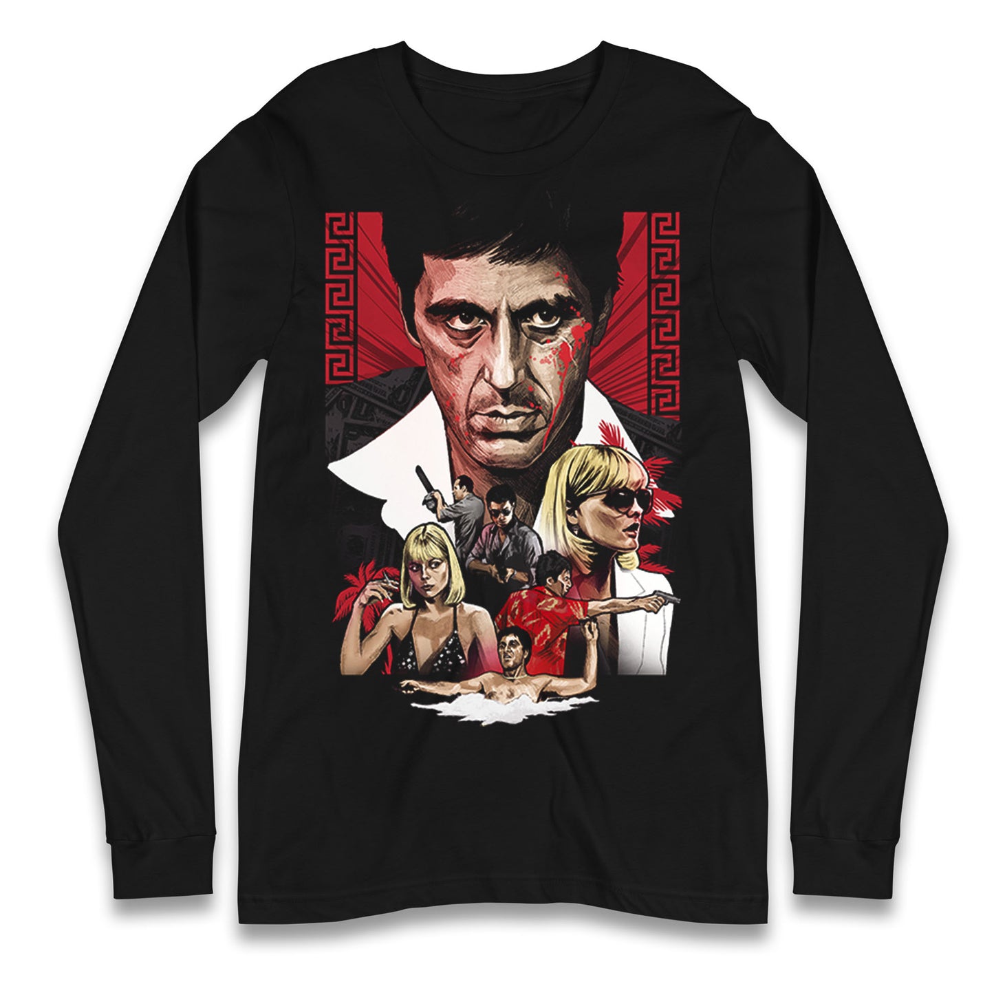 Tony Montana Scarface Long Sleeve Shirt