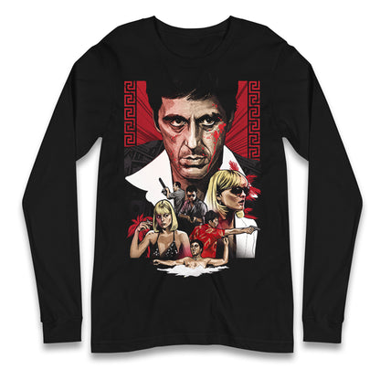 Tony Montana Scarface Long Sleeve Shirt