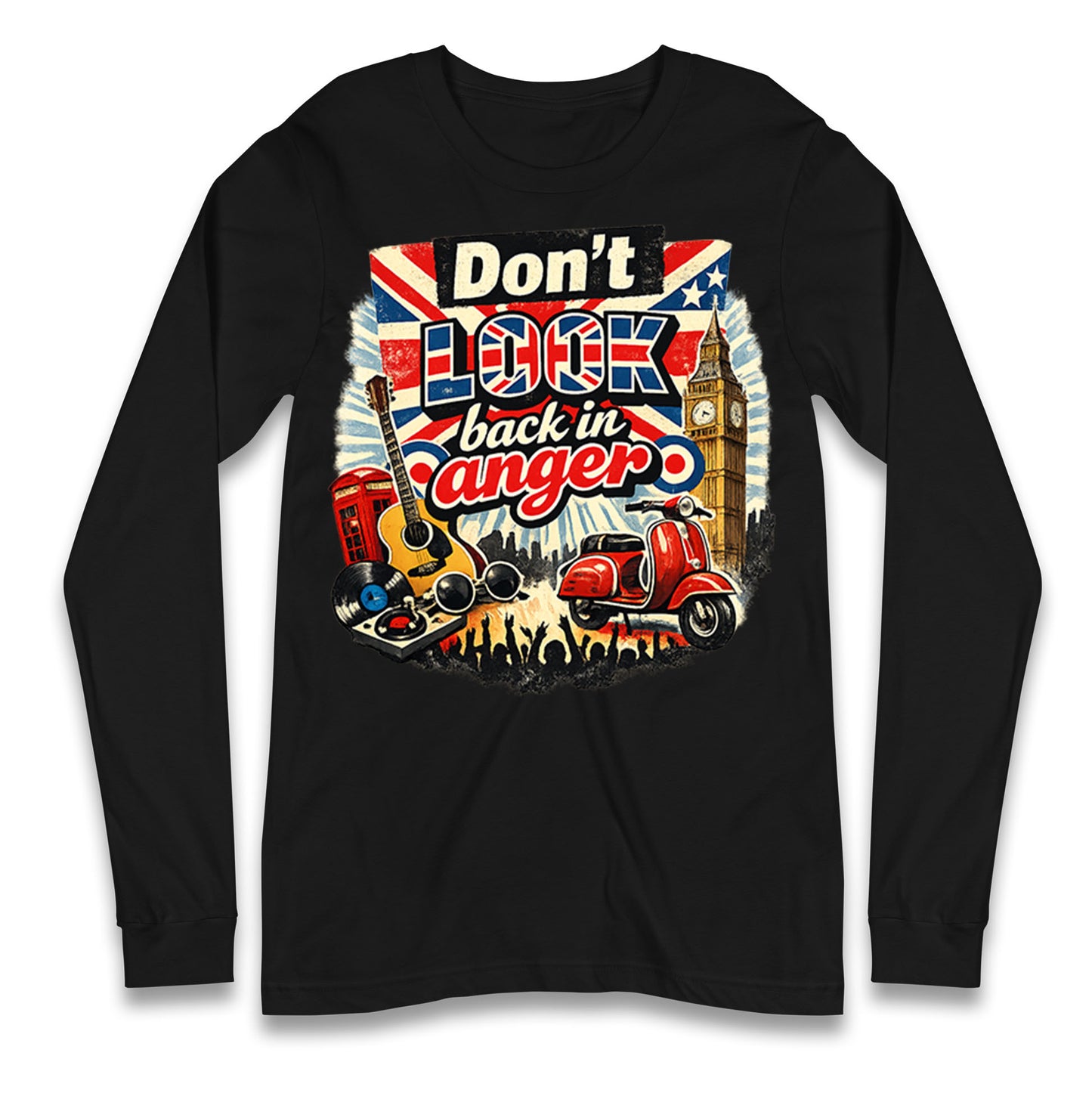 Don't Look Back In Anger Longsleeve T Shirt