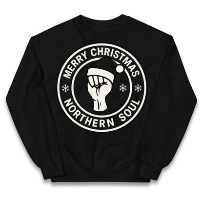 Merry Christmas Northern Soul Kids Jumper
