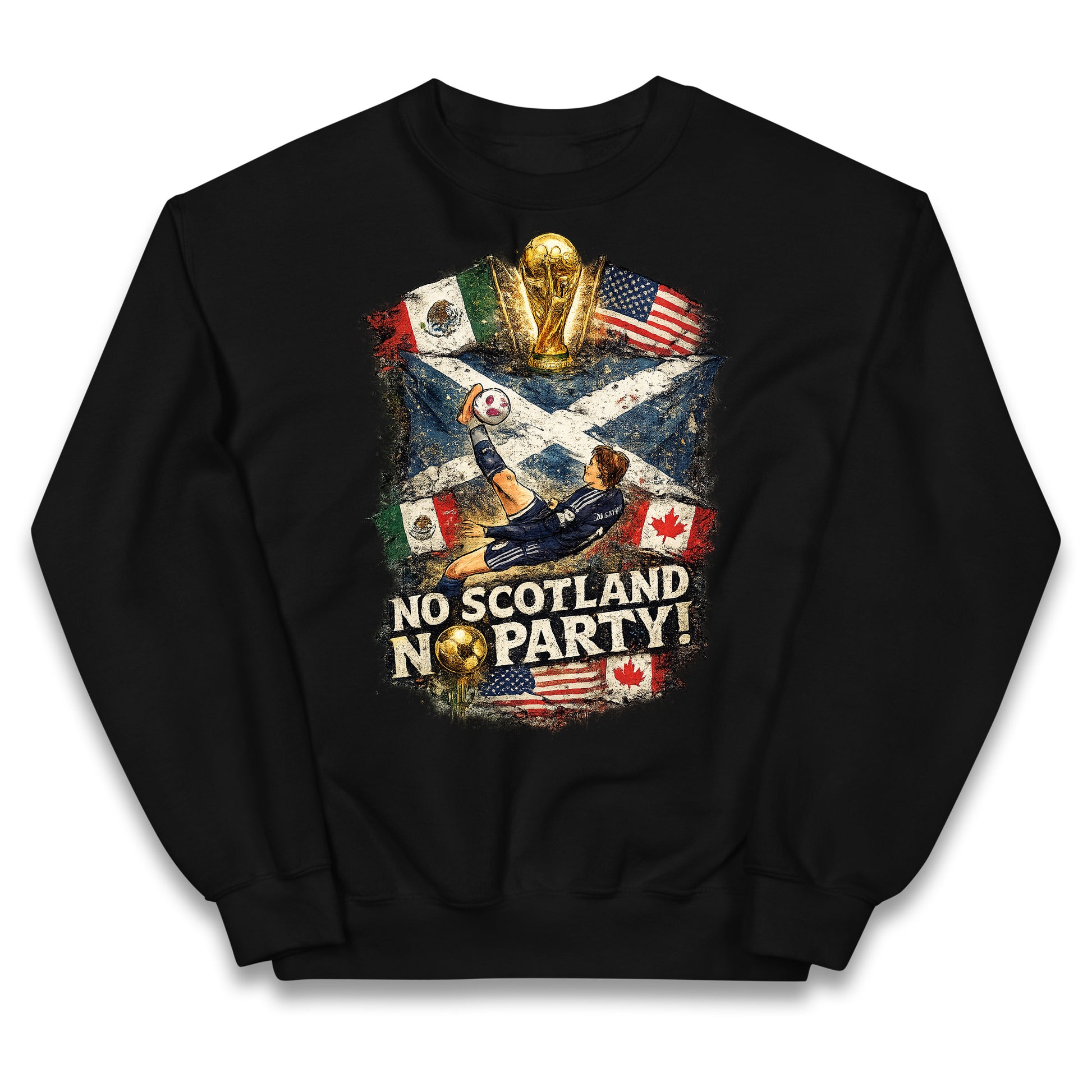 No Scotland No Party World Cup 2026 Kids Jumper