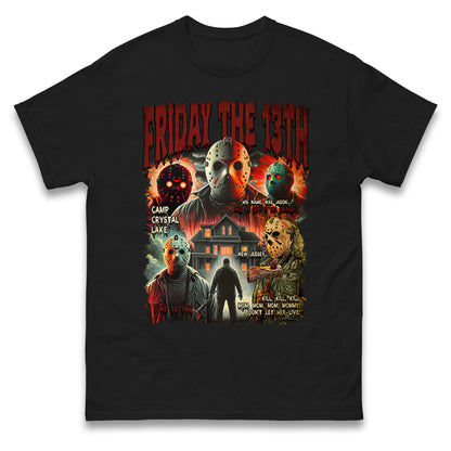 Jason voorhees Friday The 13th horror Halloween Bootleg T Shirt