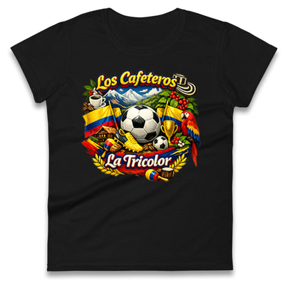 Colombia Football Ladies T Shirt