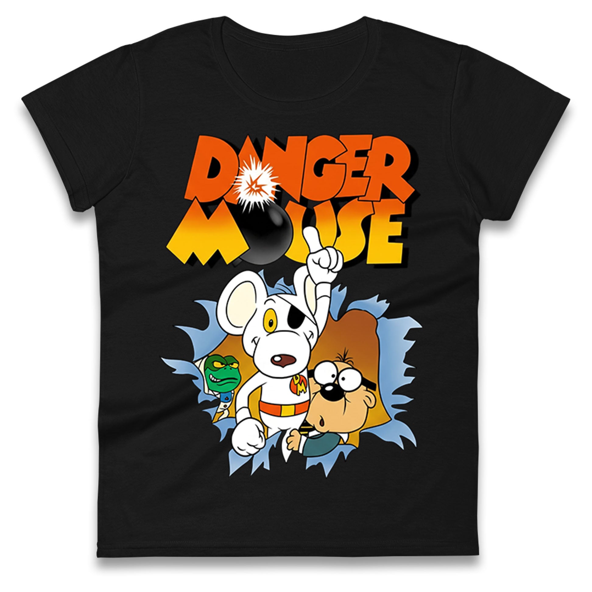 Danger Mouse & Penfold Ladies T Shirt