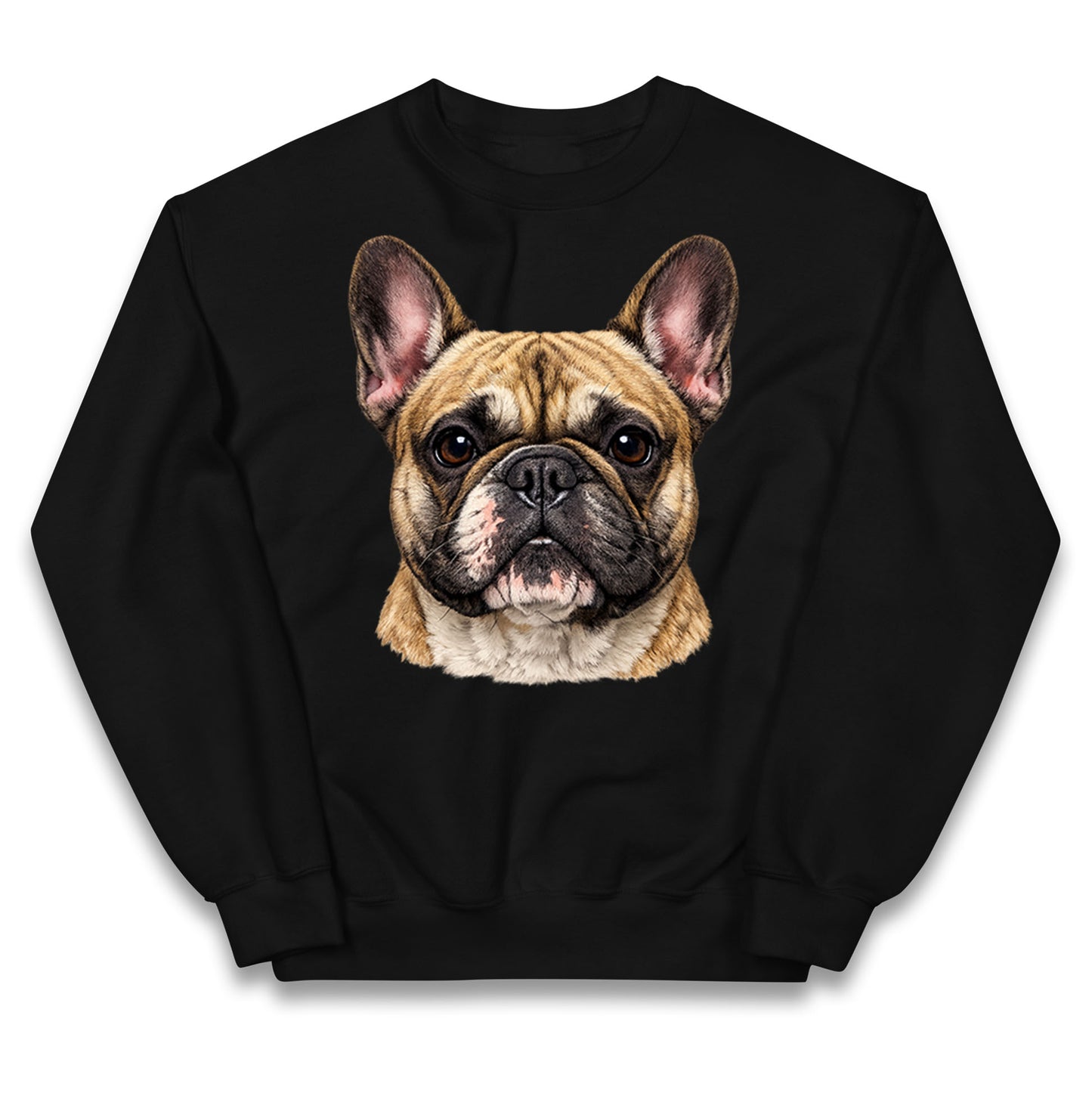 French Bulldog Face Kids Jumper