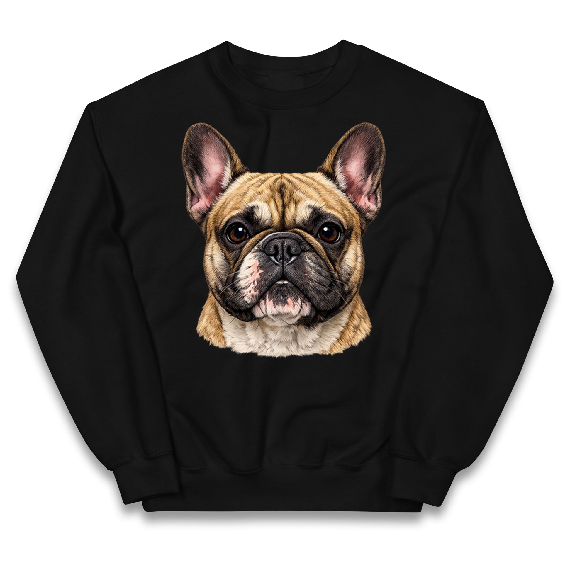 French Bulldog Face Kids Jumper