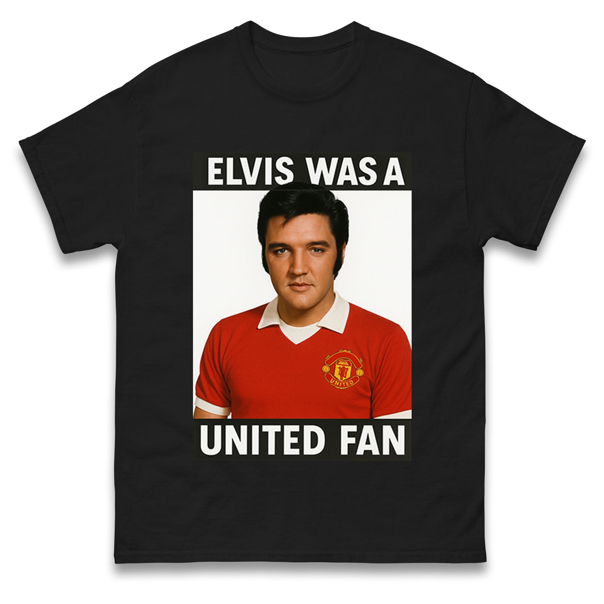Elvis Presley Mnchester United T Shirt