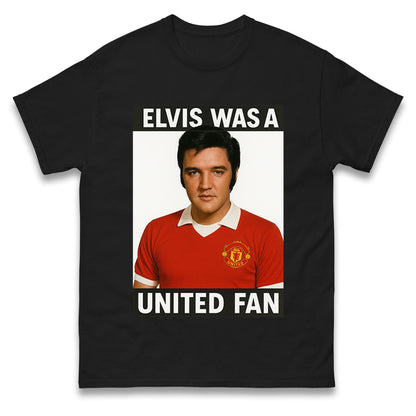 Elvis Presley Mnchester United T Shirt
