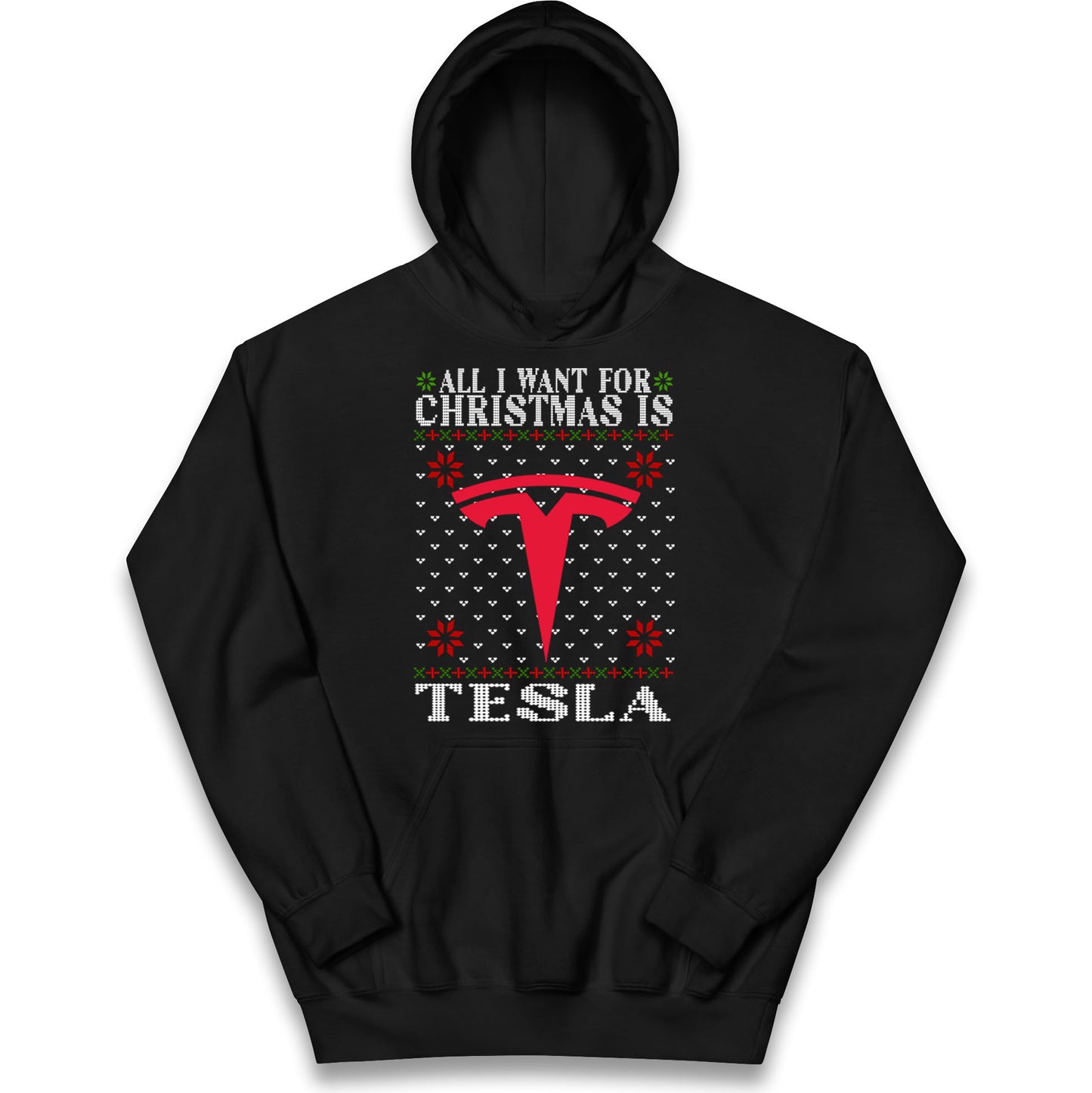 tesla christmas hoodie