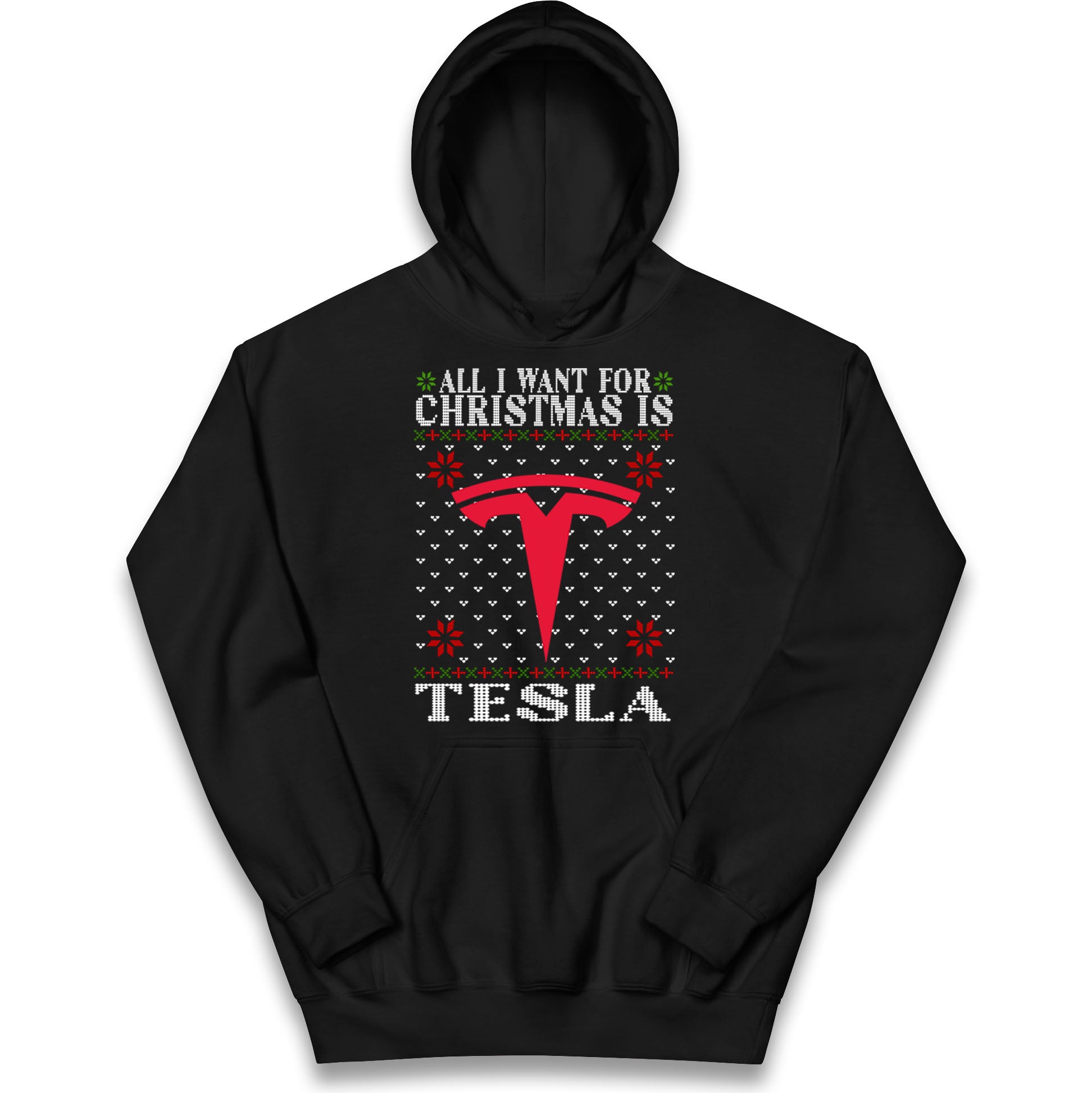 tesla christmas hoodie