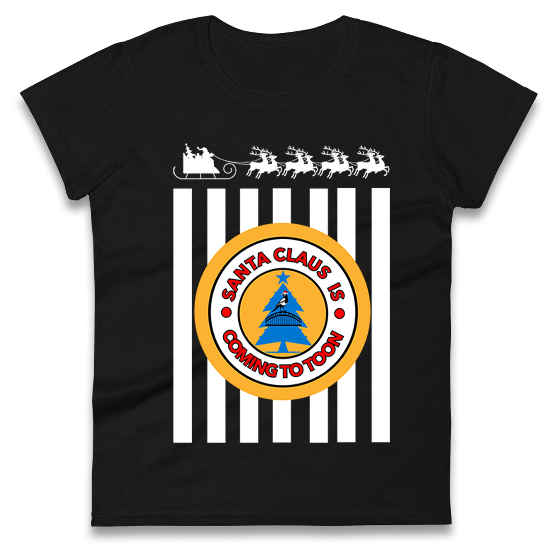Newcastle united Christmas Ladies T Shirt