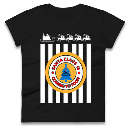 Newcastle united Christmas Ladies T Shirt