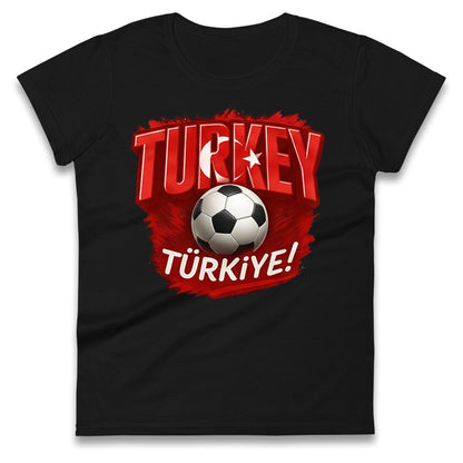 Turkey Retro World Cup Ladies T Shirt