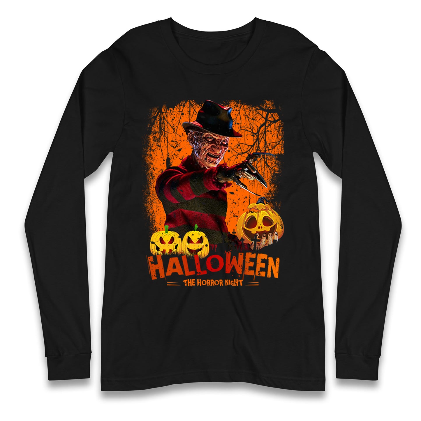 Freddy Krueger Halloween Horror Night Long Sleeve T Shirt
