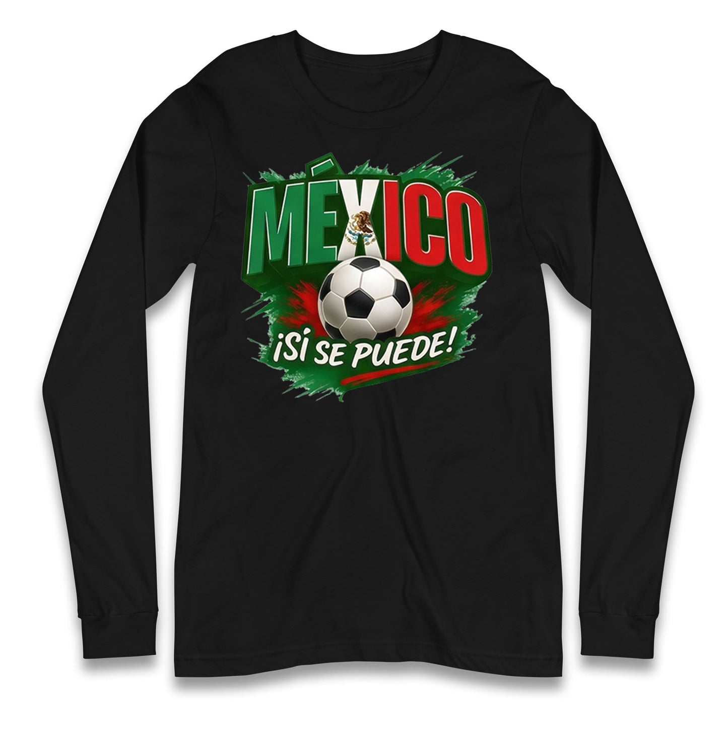 Mexico Retro World Cup Longsleeve T Shirt 