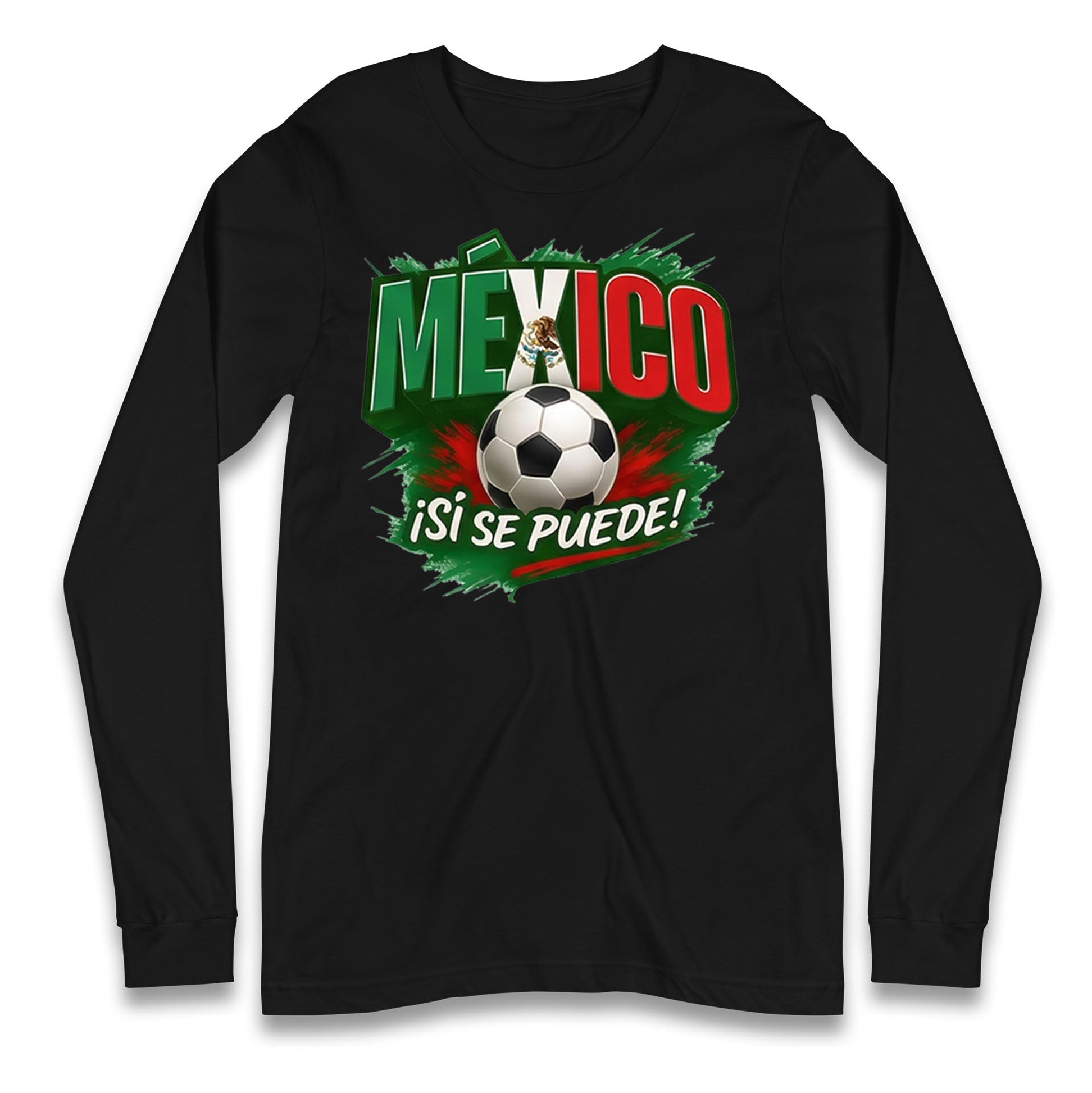 Mexico Retro World Cup Longsleeve T Shirt 