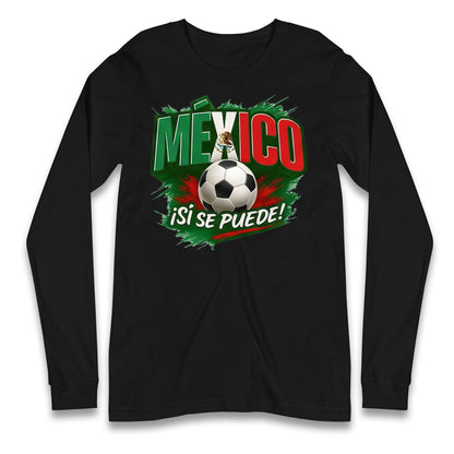 Mexico Retro World Cup Longsleeve T Shirt 